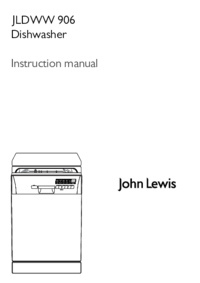 Para ver o documento John Lewis JLDWW906 Manual do Utilizador