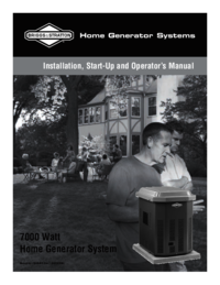 Para ver o documento Briggs-stratton 7000 WATT 206484GS Manual do Utilizador