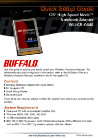 Para ver o documento Buffalo-technology AIRSTATION WLI-CB-G54S Manual do Utilizador