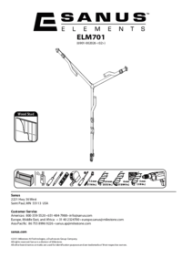 Para ver o documento Sanus-systems ELM701 Manual do Utilizador