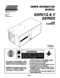Para ver o documento Lennox-international-inc GSR21Q Manual do Utilizador