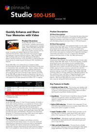 Para ver o documento Pinnacle-ventures 500 Manual do Utilizador