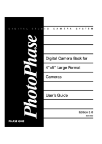 Para ver o documento Phase-one PhotoPhase 85280002 Manual do Utilizador