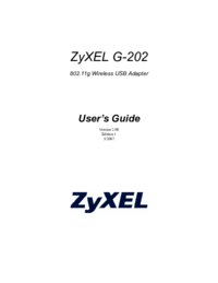 Para ver o documento Zyxel-communications G-202 Manual do Utilizador