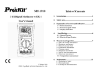 Para ver o documento Prokits-industries MT-1910 Manual do Utilizador