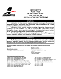 Para ver o documento Aeromotive 14120 - 96-98 1_2 4.6L DOHC COBRA FUEL RAIL SYSTEM Manual do Utilizador