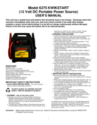 Para ver o documento Associated-equipment 6275 Manual do Utilizador