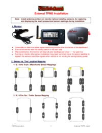 Para ver o documento Tire-safeguard External TPMS Manual do Utilizador