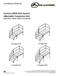 Para ver o documento Ez-access FORTRES OSHA STAIR SYSTEM Manual do Utilizador