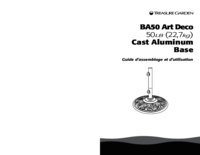 Para ver o documento Treasure-garden BA50x Art Deco Base Manual do Utilizador