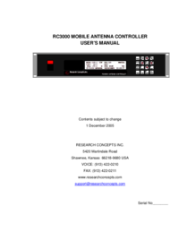 Para ver o documento Research-concepts RC3000 Manual do Utilizador