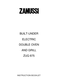 Para ver o documento Zanussi ZUQ875N Manual do Utilizador