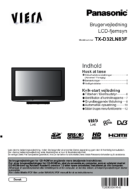 Para ver o documento Panasonic TXD32LN83F Guia de Início Rápido