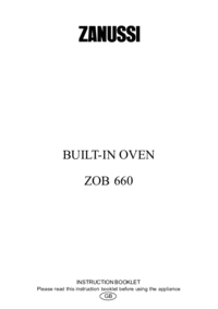 Para ver o documento Zanussi ZOB660X Manual do Utilizador