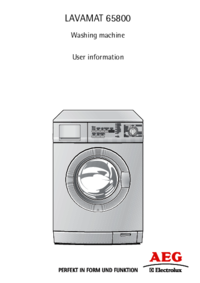 Para ver o documento Aeg-Electrolux L65800 Manual do Utilizador