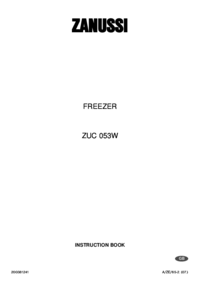 Para ver o documento Zanussi-Electrolux ZUC053W Manual do Utilizador