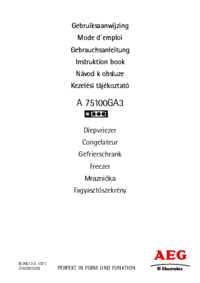Para ver o documento Aeg-Electrolux A75100GA3 Manual do Utilizador