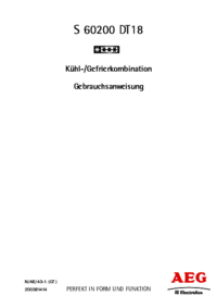 Para ver o documento Aeg-Electrolux S60200DT18 Manual do Utilizador